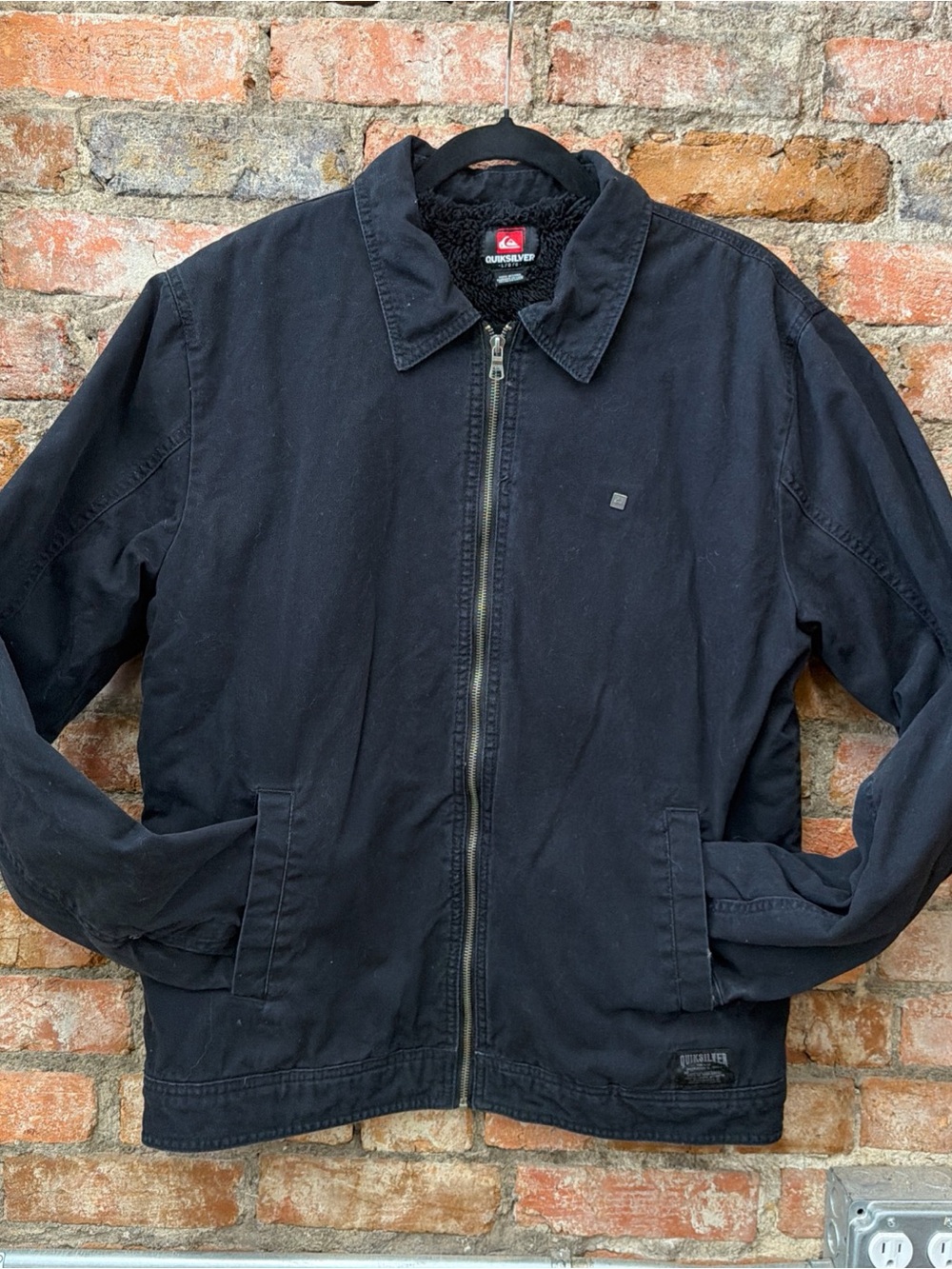 Quiksilver Men's Black Lightweight Zip Jacket
